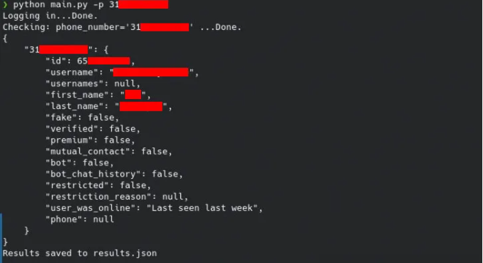 Telegram Phone Number Lookup Tool - andrewji8 image.