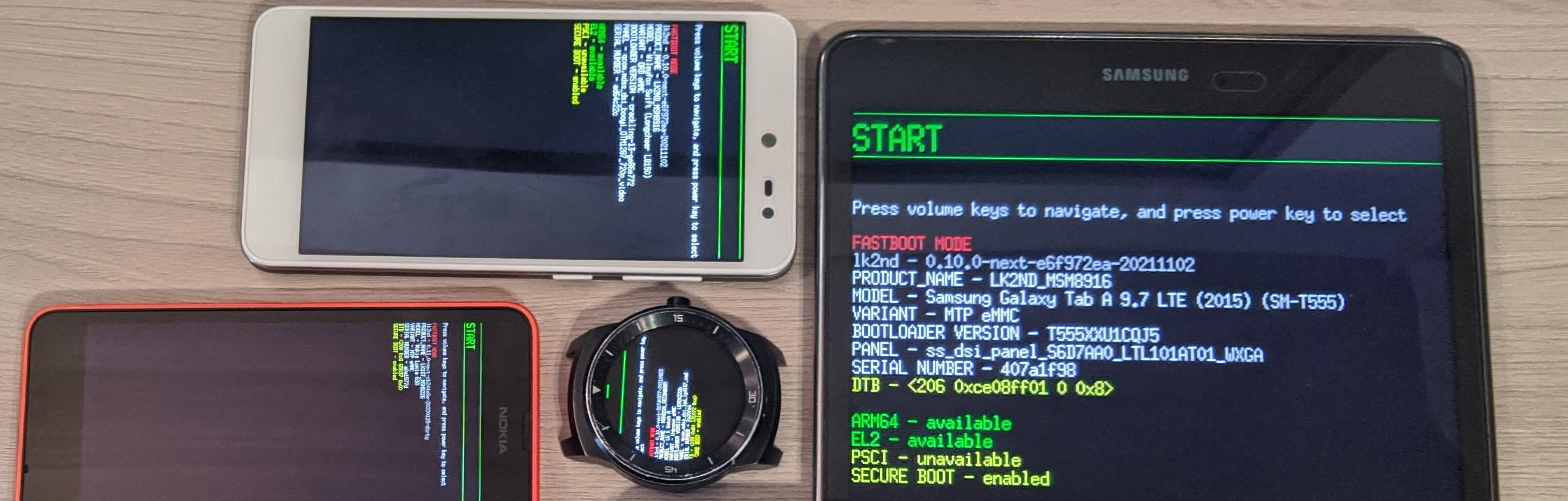 Developer Running lk2nd on Various Devices