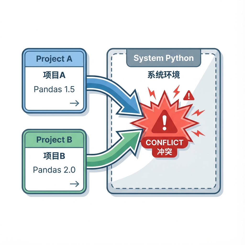 依赖冲突示意图