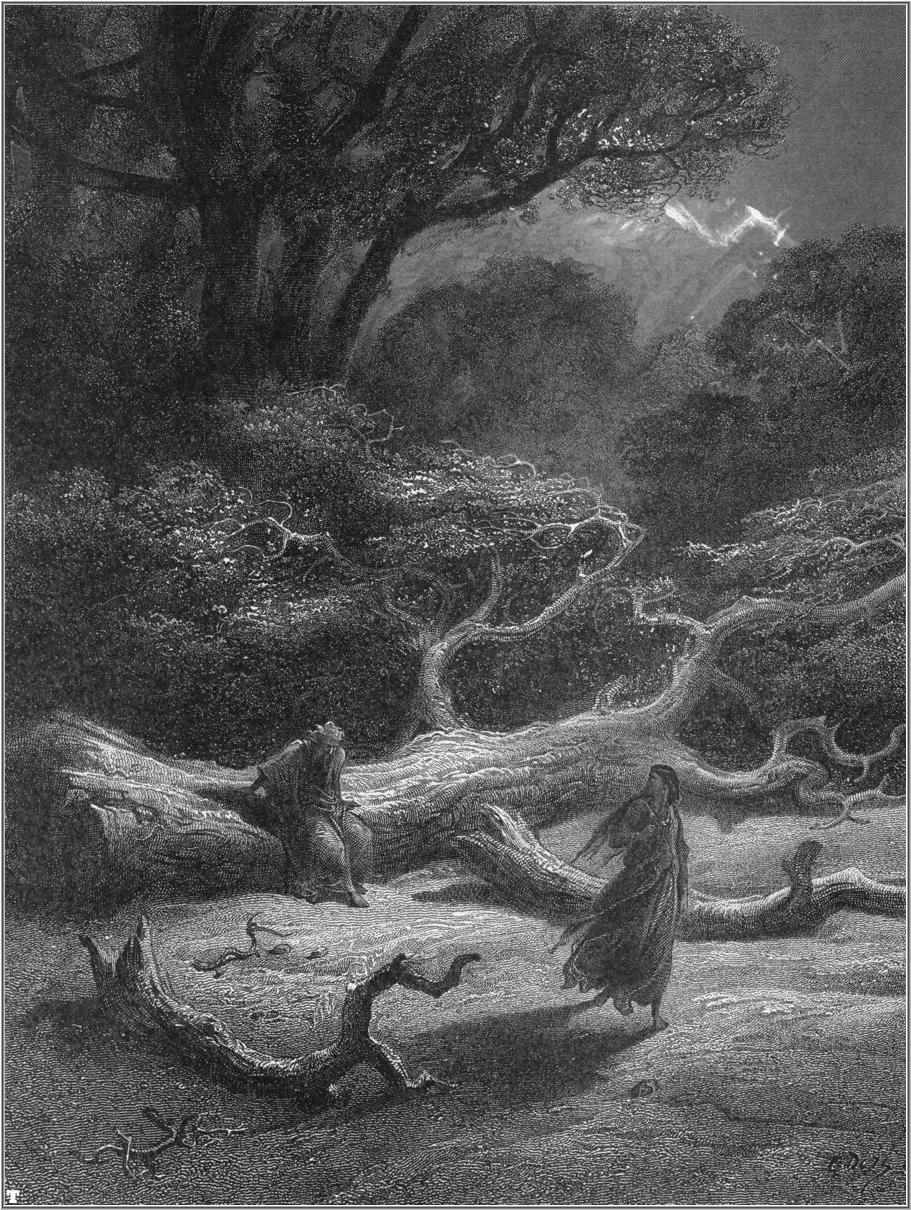 Merlin and Viviane in Brocéliande