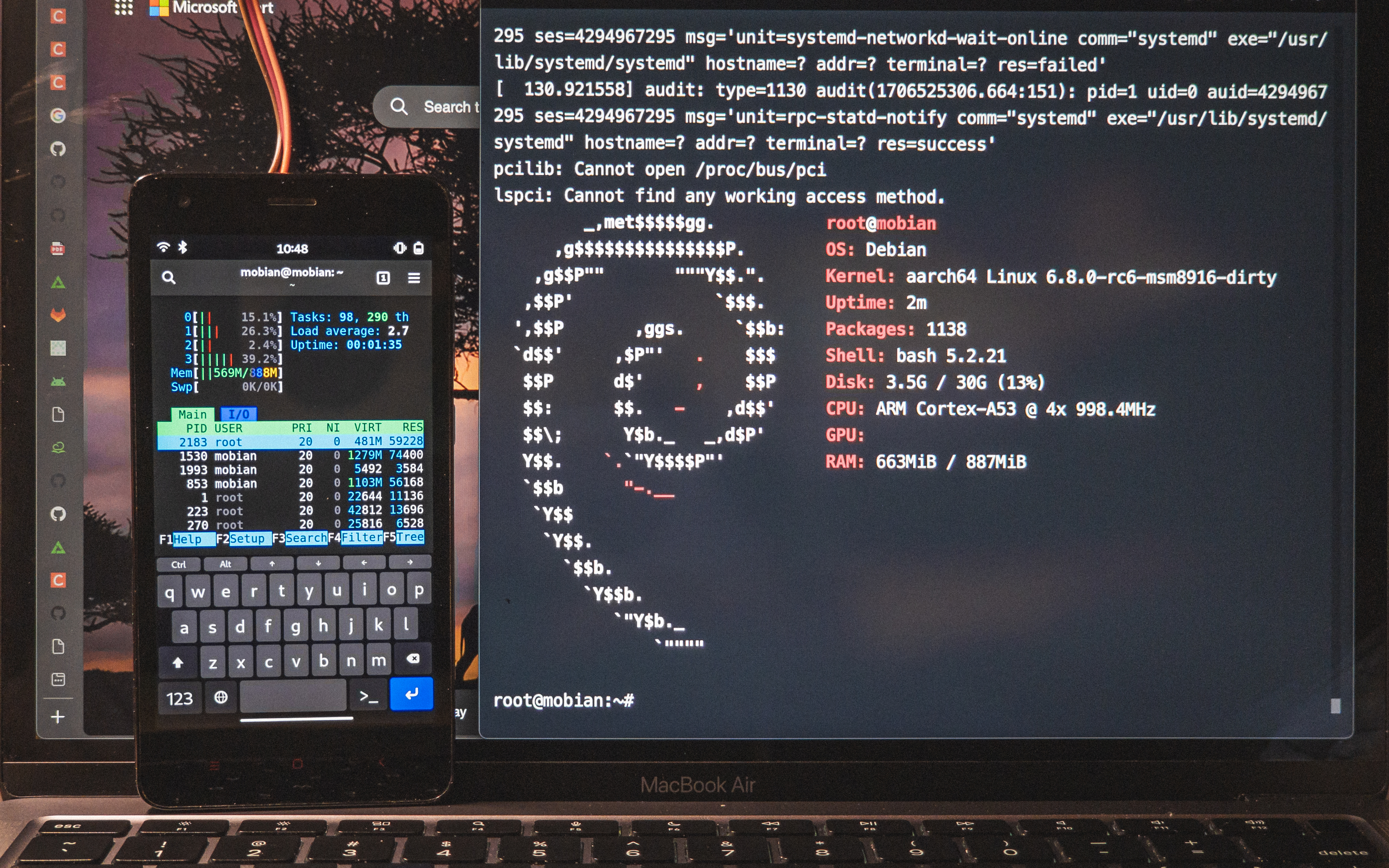 Past Phone + Present Power: Redmi 2 with Kernel 6.8 & Debian