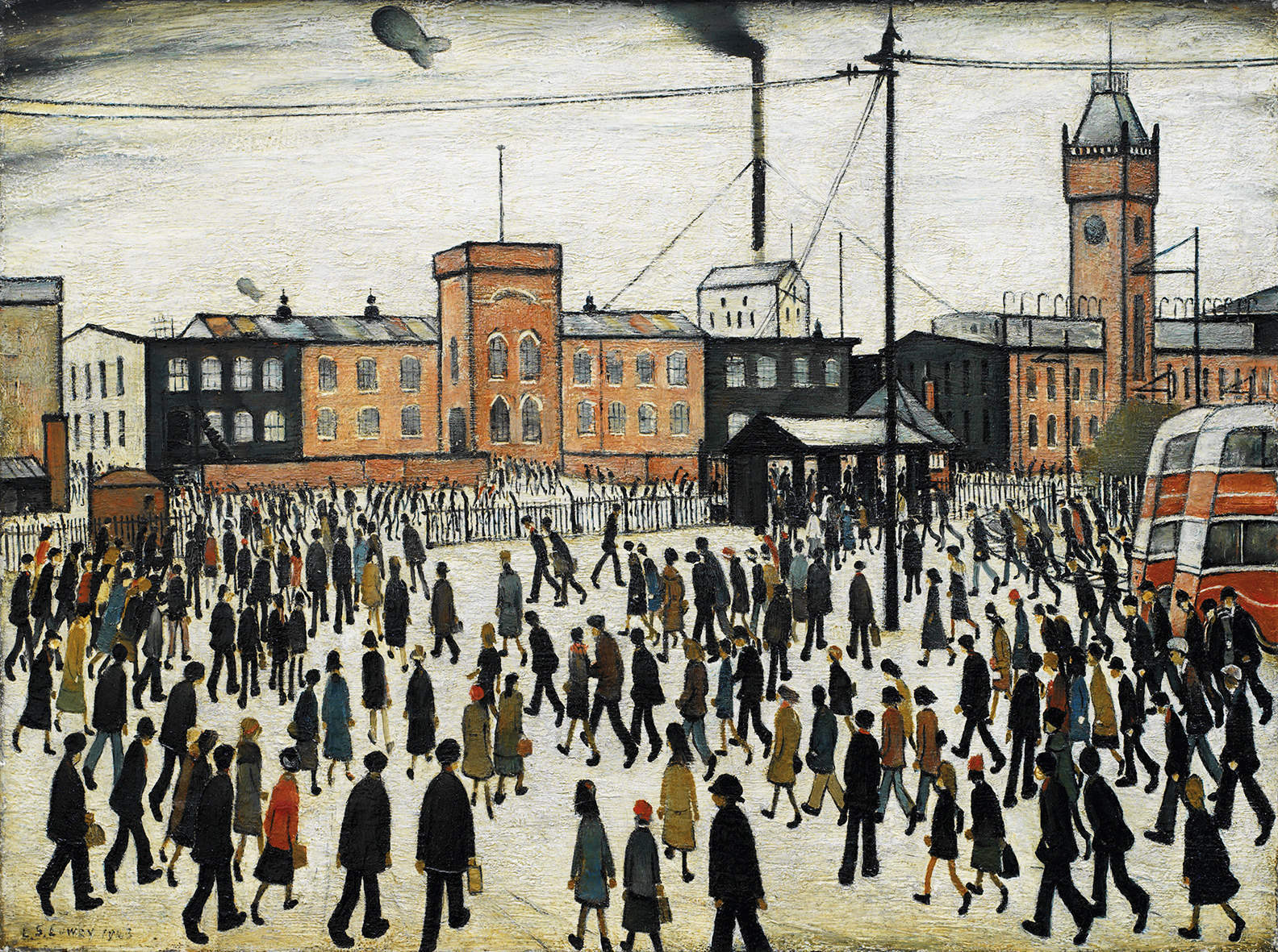 Going to Work - L S Lowry-1943