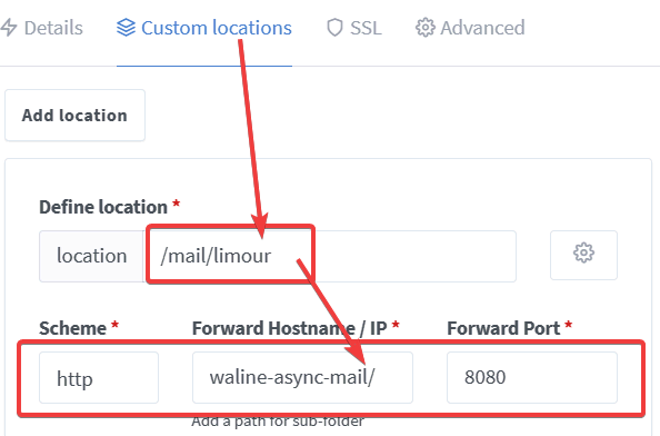 Note that there is a "/" after "waline-async-mail/"