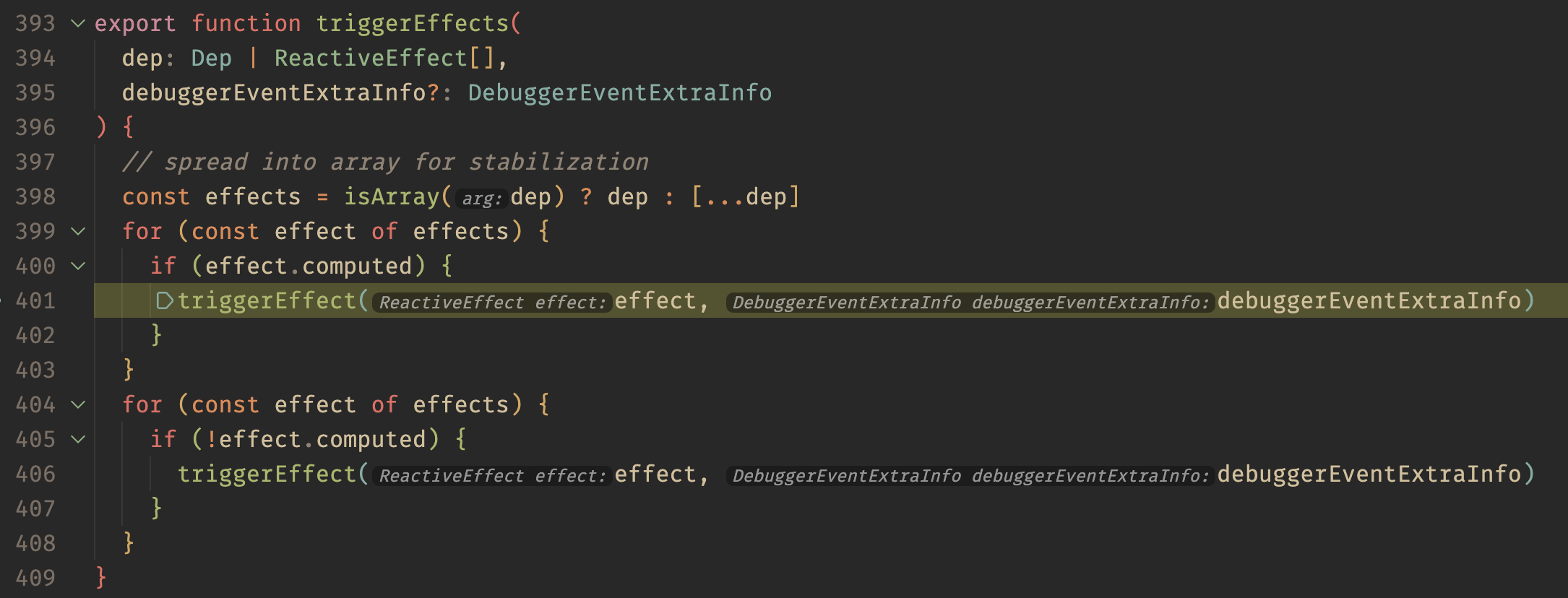 Figure 3: The final position where side effects start to trigger
