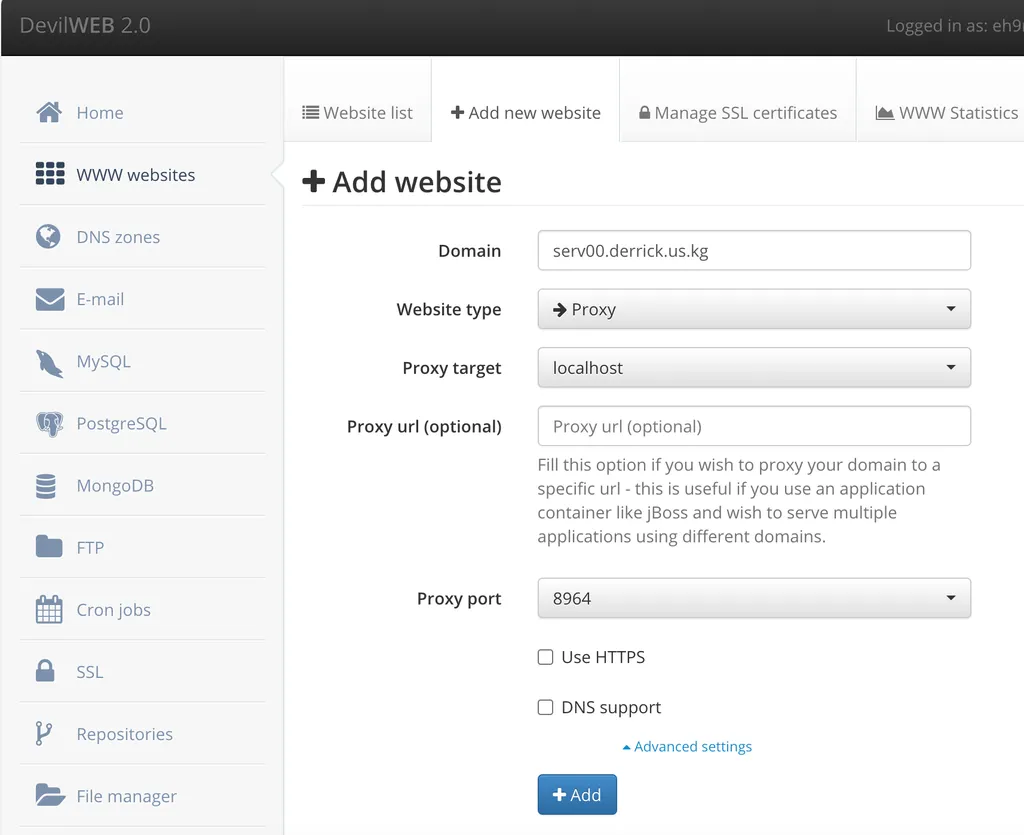 Configure Reverse Proxy