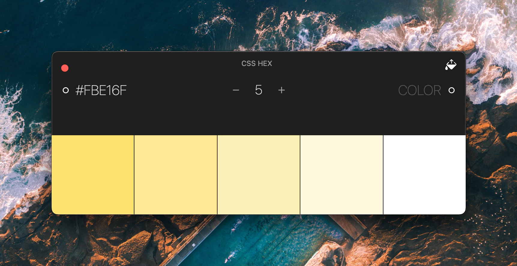 If you do not enter a color number, the default color is white.
