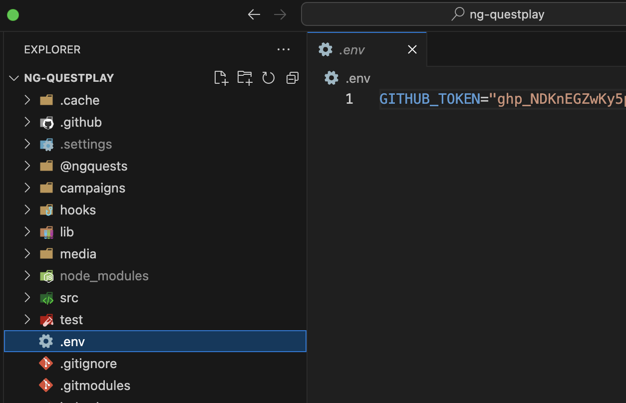env Token