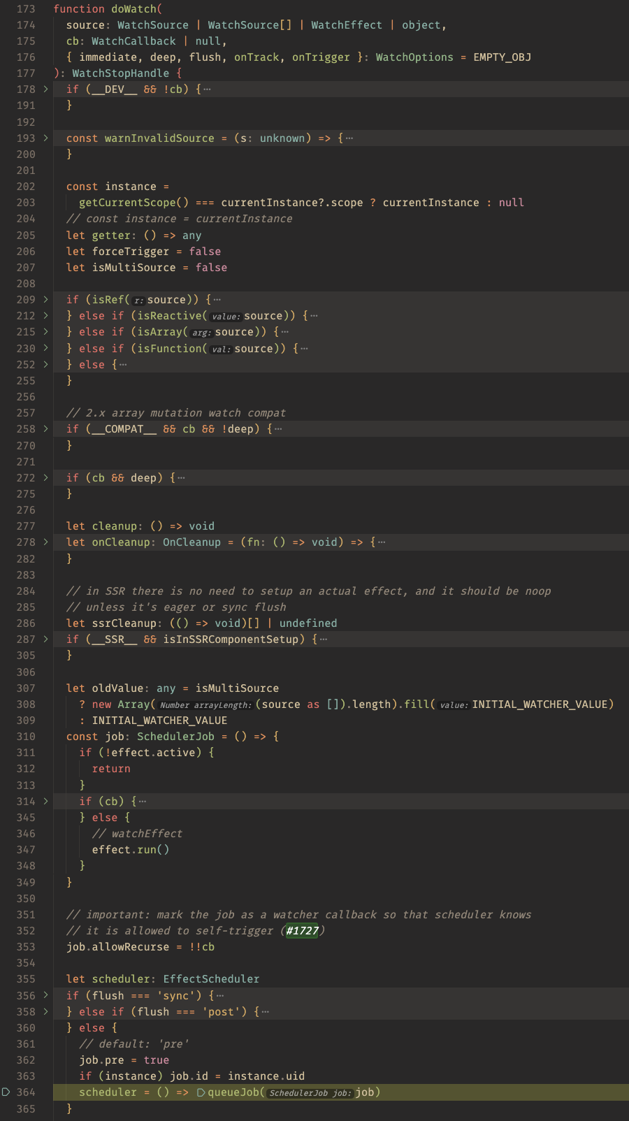 Overview of doWatch function