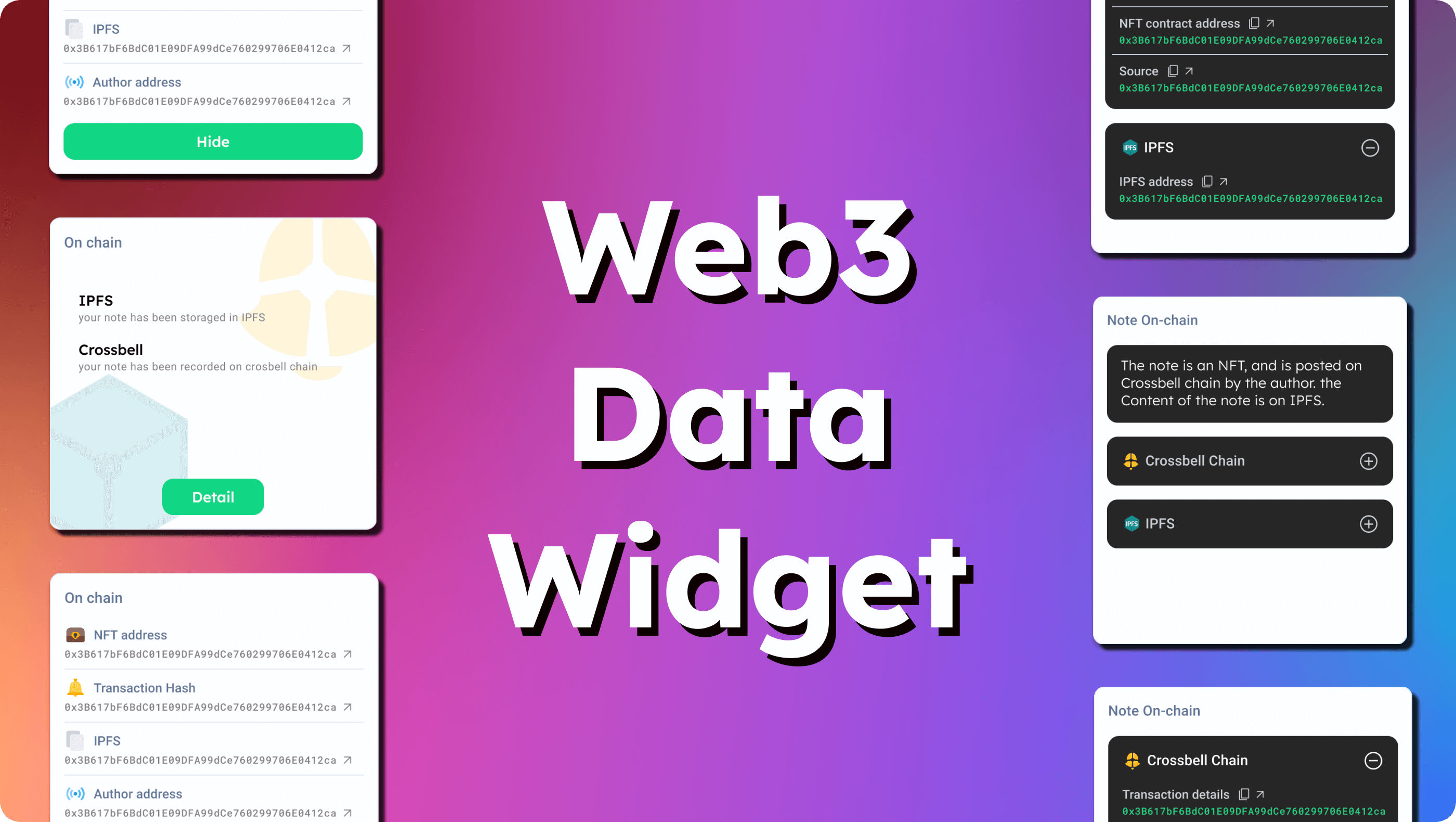 Web3 Data Widget